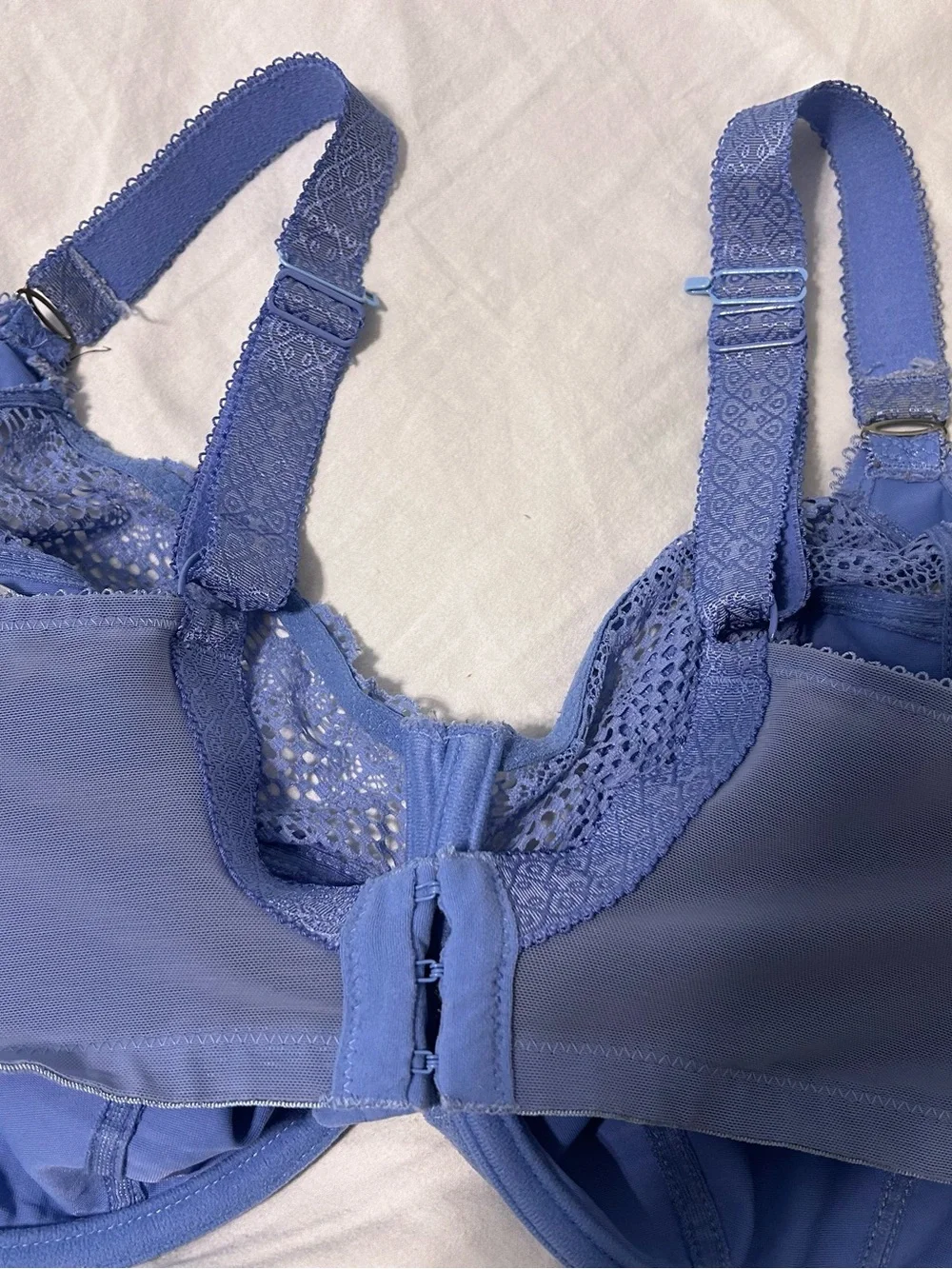 Elomi Periwinkle Blue Lace Underwire Bra